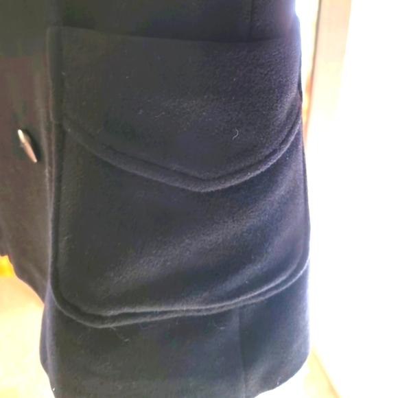 Hilary Radley Women's Wool Angora Blend Pea Coat Size 8 - Picture 7 of 16